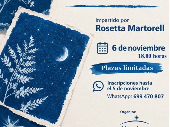 La Frontera abre las inscripciones para un taller de cianotipia en el marco del encuentro literario “Donde el Cielo Escribe”